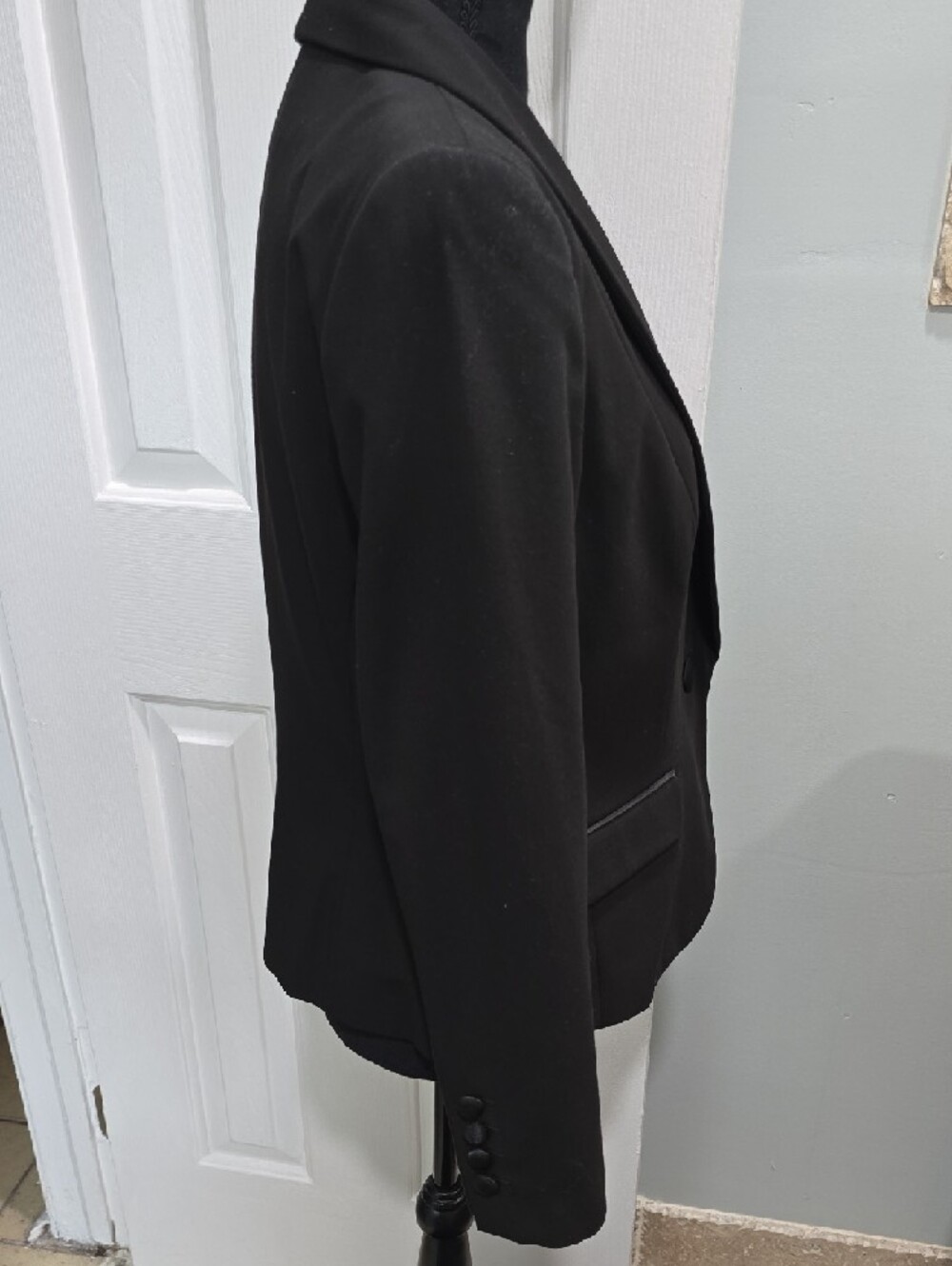 Worthington Black Single-Button Blazer Jacket Size 10P - Picture 9 of 12